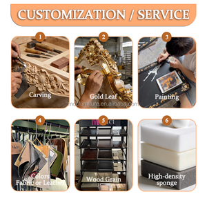 Cama Doble Minimalista de Estilo Europeo, Madera Maciza, Tela de Lino y Algodón, Ahorro de Espacio, Moderna, Cama Suave para Dormitorio Familiar, Cama de Matrimonio - Product Image 6