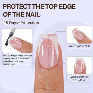 150Pcs Deep French <span class=keywords><strong>Gel</strong></span> Nail of Tips Doux Pré-formé Court Carré <span class=keywords><strong>Faux</strong></span> <span class=keywords><strong>Ongles</strong></span> pour Pas Besoin De Fichier <span class=keywords><strong>Ongles</strong></span> Artificiels - Product Image 4