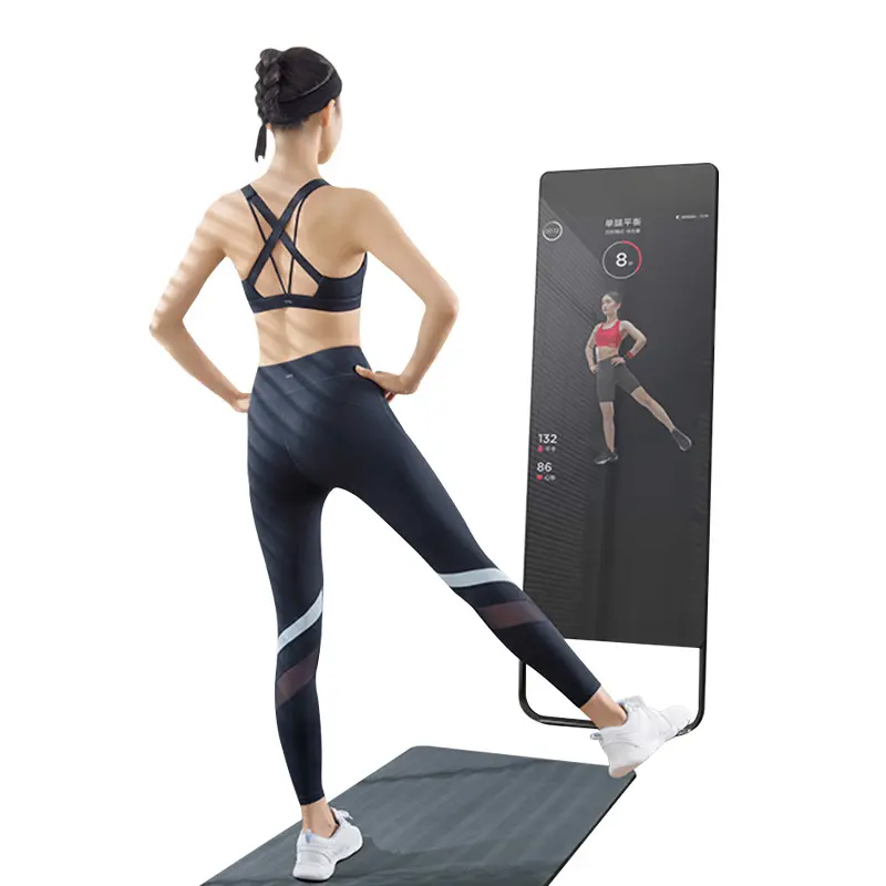 Miroir de fitness intelligent d'intérieur de taille supérieure, miroir de sport, d'entraînement, de yoga, à usage domestique, gymnastique magique, android, pièces