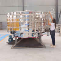 Machine de tamisage vibratoire industrielle en acier inoxydable du fabricant, tamiseur électrique, tamis vibrant pour particules de cellulose