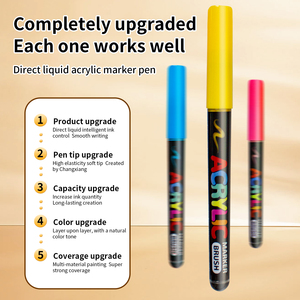 <span class=keywords><strong>Pennarelli</strong></span> Acrilici con Punta a Pennello, Penne <span class=keywords><strong>per</strong></span> Pittura Raccomandate dagli Artisti <span class=keywords><strong>per</strong></span> Regali, Decorazioni, <span class=keywords><strong>Tessuti</strong></span> - Product Image 1