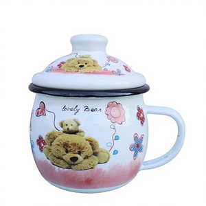 Großhandel Maßgefertigte 380ML Kaffeetasse Milchtasse Emaille Hitzebeständige Nachmittagstee-Tasse - Product Image 6