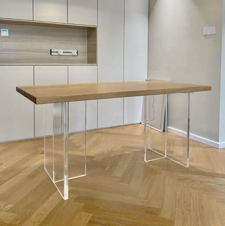 Индивидуальный дизайн, модные современные прозрачные акриловые ножки журнального столика для столовой