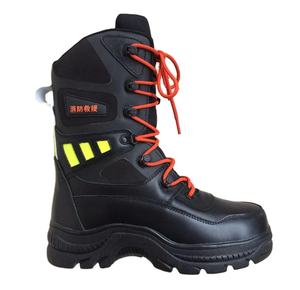 Botas Tácticas TSF0105 Personalizadas de 25-26 cm (10 Pulgadas) para Bomberos Forestales, Rescate y Combate de Incendios, Resistentes a la Temperatura, Alta Visibilidad, Color Amarillo - Product Image 1
