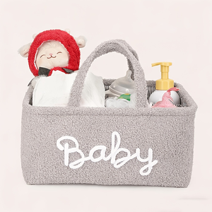 Cesta de Almacenamiento Multifuncional Cuadrada Vintage, Bolsa de Mano, Organizador de Pañales para Bebé con Asa - Product Image 5
