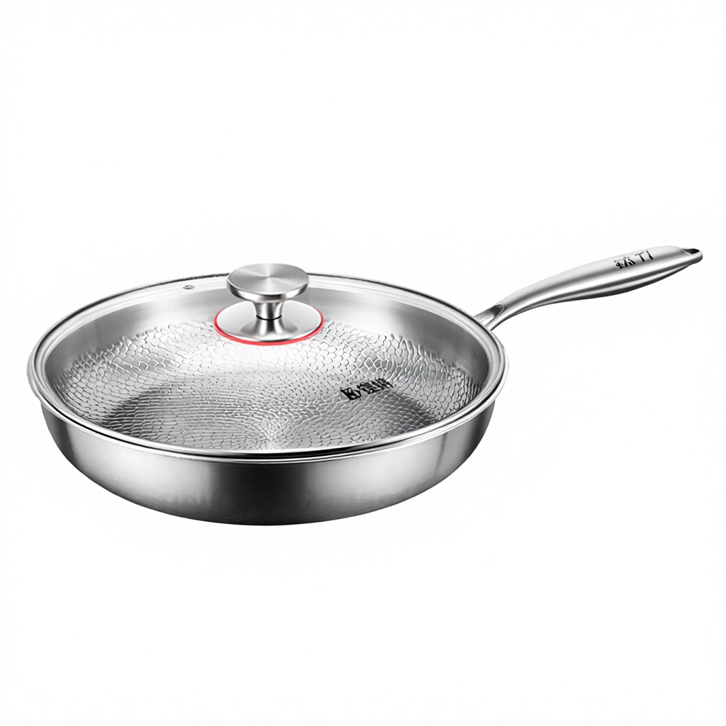 padella in argento con coperchio