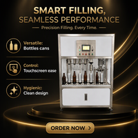 Machine de remplissage et de bouchage de bière pour bouteilles et canettes, 400 pièces/heure, 300/1000 ml, en acier inoxydable, pour brasserie artisanale et boissons