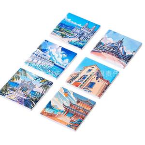 Imanes de Cerámica para Refrigerador con Diseño de Mandala, 6x6cm, Relieve, Set de Regalo de Recuerdo Turístico, Decoración Cultural - Product Image 3