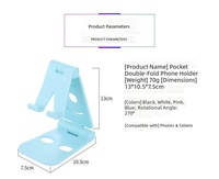 Support de téléphone et tablette portable, pliable et réglable pour bureau, compatible avec les téléphones, iPad, Samsung Galaxy