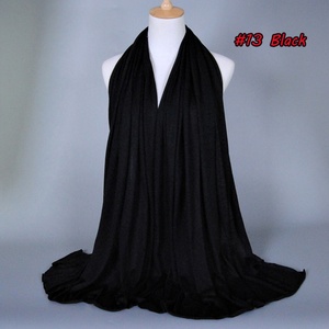 BS82# Hot Sell High Quality Cotton Jersey Hijab Solid Shawl <b>Plain</b> Elasticity Women Scarves Muslim Islamic Jersey Hijabs - Product Image 1