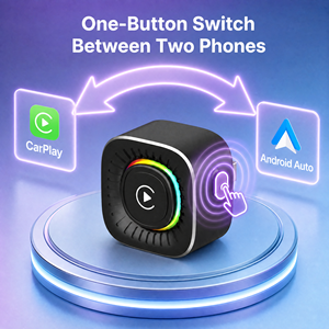 อะแดปเตอร์ CarPlay ไร้สายแบบ 2-in-1 สำหรับแปลง CarPlay แบบมีสายเป็นไร้สาย พร้อมปุ่มเชื่อมต่อโทรศัพท์มือถือกับ CarPlay - Product Image 5