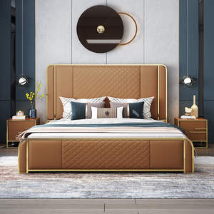 Home Bedroom Furniture Set Queen Bed Frame Double Single king Size Letto <strong>Camas</strong> Matrimonial Muebles <strong>De</strong> Dormitorio Up-holstered - Product Image 1