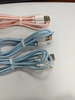 Penjualan Langsung Pabrik Kabel Data Nylon Kepang 1M Biru Pengisian Cepat untuk Penggunaan Micro-USB Mobil/Komputer/Kamera