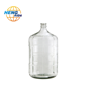 Caraffa in Vetro a Bocca Stretta da 3L, 11L, 19L, 23L, 25L per Fermentazione e Conservazione di Bevande, Barile in Vetro - Product Image 1