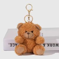 Porte-clés en peluche mini ours en peluche écologique et économe en énergie 10 cm, jouet cadeau personnalisé pour animaux de compagnie