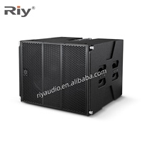 Haut-parleurs Line Array Néodyme Professionnels RM118 18 Pouces, Caisson de Basses Puissant, Subwoofer Double 18 Pouces