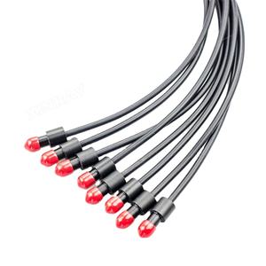 Kabel Komunikasi serat Quartz, kustom tipe <span class=keywords><strong>2</strong></span> 1 konektor Fan-Out kabel bundel optik silika refleksi Probe serat - Product Image 5