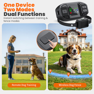 Collar de Adiestramiento Canino Electrónico Inalámbrico con Control Remoto para Entrenamiento de Mascotas, Material ABS Negro, Diseño Patentado Uno a Uno - Product Image 3