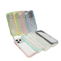 Coque TPU Premium 2-en-1 Bicolore à Dissipation Thermique pour 17 Pro Max, Coque Souple Mate Macaron pour 16/15 Motif Dessin Animé