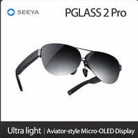 Lunettes d'affichage à vision directe SeeYA AR Glass Pglass 2 Pro HUD ultra-légères avec connexion USB 2.0 Plug & Play