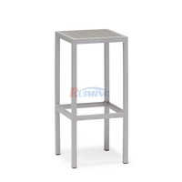5 pièces en aluminium durable solide patio extérieur Pub Bistro Bar comptoir Table tabourets hauts moderne Commercial hôtel Restaurant salle à manger