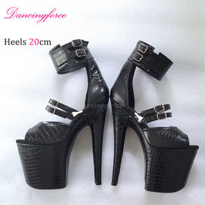 <span class=keywords><strong>Sandali</strong></span> con Plateau e Tacco Alto 20CM <span class=keywords><strong>Argento</strong></span> Cromato da <span class=keywords><strong>Donna</strong></span> Peep Toe Scarpe Sexy da Pole Dance Esotica con Cinturino alla Caviglia Stile Stagione Estiva - Product Image 5