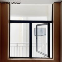 Ventana Moderna Integrada de Aluminio con Función Insonorizante, Malla Antimosquitos y Barandilla de Seguridad Antirrobo