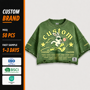 เสื้อยืดผู้ชายแบบเรียบ 220GSM ลายพิมพ์สีเหลืองเขียวทันสมัย คอเสื้อแบบพับได้ เสื้อยืดลำลอง - Product Image 1