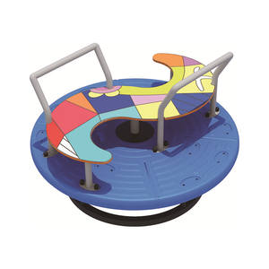 Équipement de terrain de jeu <span class=keywords><strong>rond</strong></span>-<span class=keywords><strong>point</strong></span> assis coloré non alimenté en plein air de haute qualité pour les enfants - Product Image 6