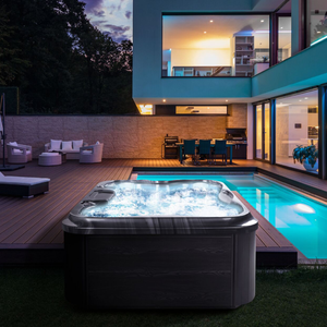 Design moderno 4 persone massaggio all'aperto idromassaggio <span class=keywords><strong>Spa</strong></span> 215X180X75 cm acrilico vasca idromassaggio piscina per ville installazione indipendente - Product Image 2
