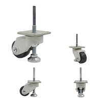 Roue de Nivellement Réglable Deluxe SS 75mm 3 Pouces avec Pieds de Nivellement