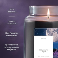 Bougie d'aromathérapie personnalisée 625g, grand pot en verre, cire de soja à base végétale, bougie parfumée, longue durée de combustion, décoration relaxante pour la maison
