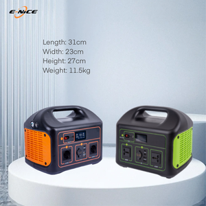 แบตเตอรี่สำรองพกพาสำหรับใช้งานกลางแจ้ง 110V 220V และสถานีพลังงานสำรองฉุกเฉิน 600W 1000W - Product Image 6