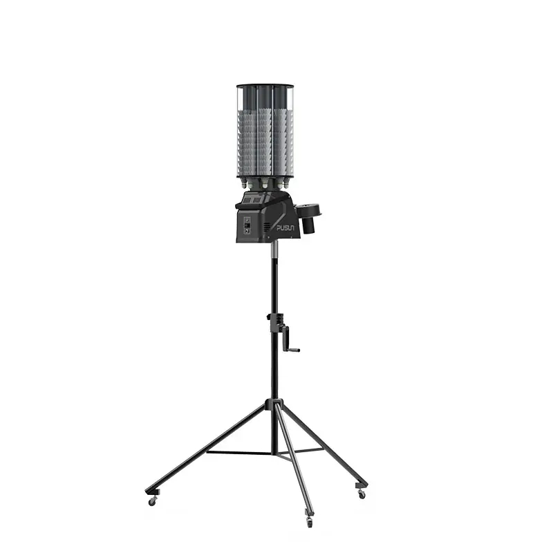 SHAREWELL Brand Recommend Slap-up Badminton Shuttlecock Machine with Wheel, Long Runtime, Remote Control and Beginner-Friendly