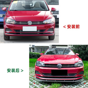 ลิ้นกันชนหน้า Amp-Z ลายคาร์บอนไฟเบอร์ ผิวด้าน สำหรับรถโฟล์คสวาเกน โปโล Mk6 ปี 2018+ สไตล์แต่ง - Product Image 4