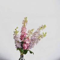 Bunga Delphinium Buatan Tangan Realistis Wangi Aroma Halloween Modern Warna Putih Ungu Biru Dongker Grosir Blueway