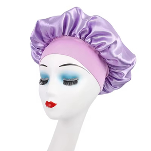 Bonnet de Douche et de Soin Capillaire en Satin Écologique de Haute Qualité, à Large Bord et Haute Élasticité, pour Adultes – Vente Flash Transfrontalière - Product Image 5