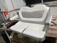 Sièges de bateau pliables confortables de luxe pour yacht, couleur personnalisée de qualité marine, double siège, banc souple