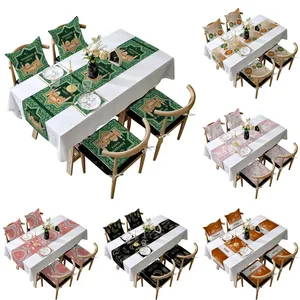 Islamische muslimische Festival Party Eid Al Adha Dekor liefert Ramadan Kareem Dekoration Home Tisch läufer Eid Mubarak Tischdecke