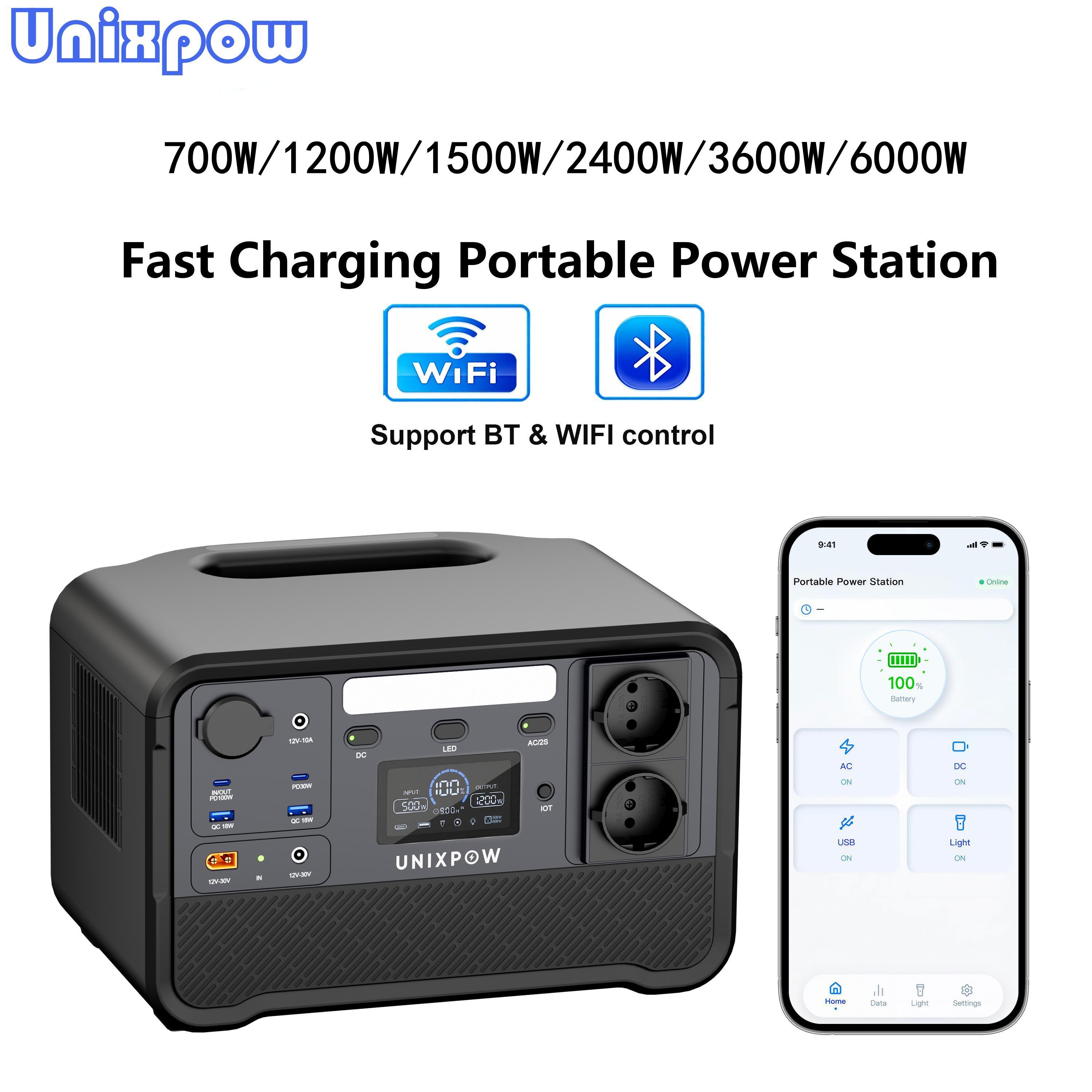 <strong>2026</strong> New Charging Station & <strong>Power</strong> Station <strong>Solar</strong> MPPT Charging Ac Outlet 110v&230v 700 1KW 2KW Powerstation Pure Wave PD120w