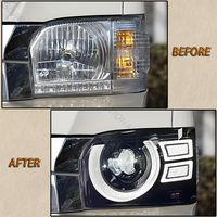 Phares Sindar Auto Parts Hiace200 2005-2018, Vente en Gros de Feux LED pour Toyota Hiace 200 05-18, Fourgon Long Style Defender