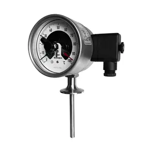 Tipos de termómetros termómetro de Dial industrial con contacto eléctrico de vástago