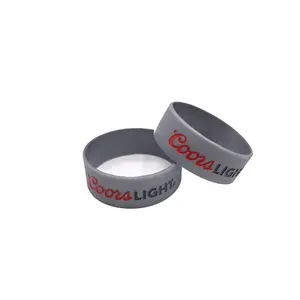 Customised Design Logo Printed Silicone Wristband Promotional Give Away Item