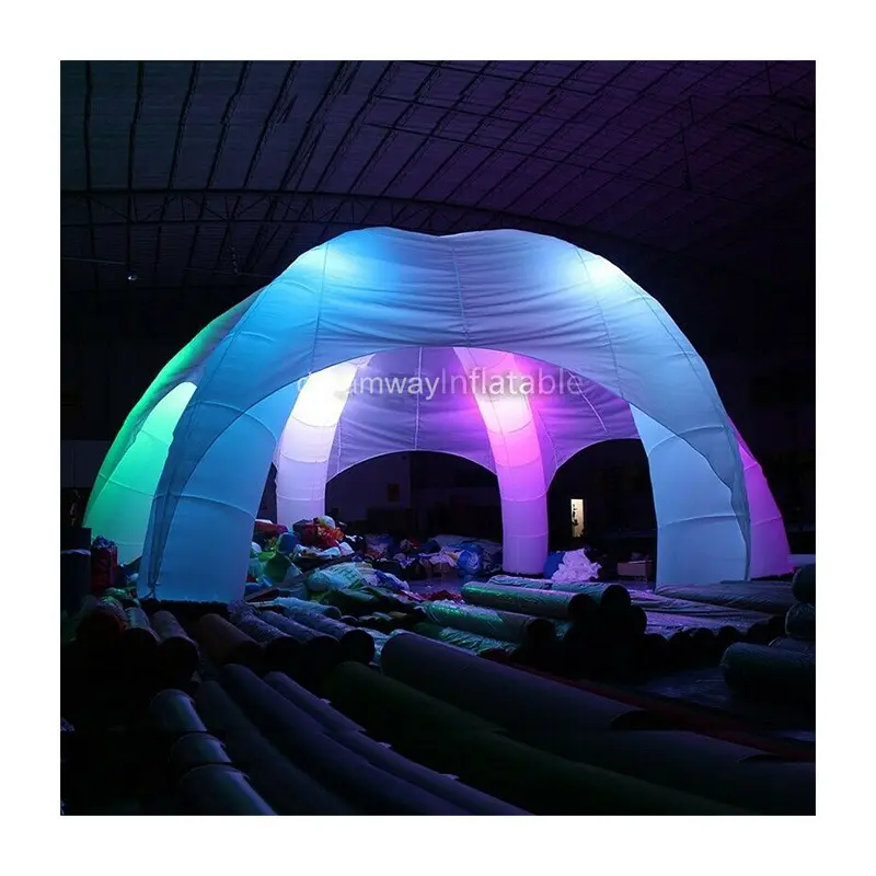 2020 خيمة سيرك قابلة للنفخ مع إضاءة متغيرة اللون LED للبيع