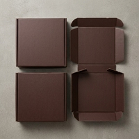 Boîte cadeau en carton kraft brun personnalisable, avec logo personnalisé, impression couleur écologique de luxe, forme personnalisable, vente en gros