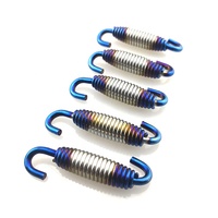 Ressort d'échappement universel en acier inoxydable épaissi pour moto, ressorts d'extension de silencieux en métal, connexion pivotante pour joint coulissant