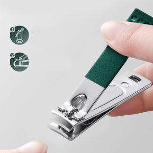 튀지 않는 손톱깎이 스테인리스 스틸 귀여운 손톱깎이 손톱 매니큐어 트리머 일자형 발톱깎이 커터 - Product Image 4