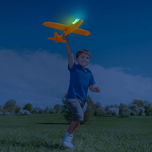 LED DIY Hand Ném Tàu Lượn Máy Bay Bọt Máy Bay Đồ Chơi Trẻ Em Mô Hình Bay Đảng Bag Chất Độn Bay Tàu Lượn Máy Bay Trò Chơi Ngoài Trời - Product Image 1