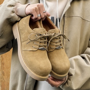 Nuevo diseño 2026: Zapatillas de hombre de cuero genuino con suela gruesa, estilo clásico, personalizadas, de moda, con puntera ancha, para exteriores, las más vendidas al por mayor. - Product Image 4