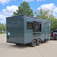 Remorque alimentaire mobile entièrement équipée à vendre, norme américaine, cuisine commerciale, remorque de concession pour entreprise de restauration rapide, CE DOT